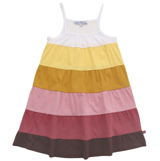 Enfant Terrible Kleid Colourblocking, Plum/Ind.red