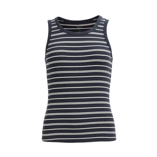 PWO Ripp-Top Ringel, schwarz