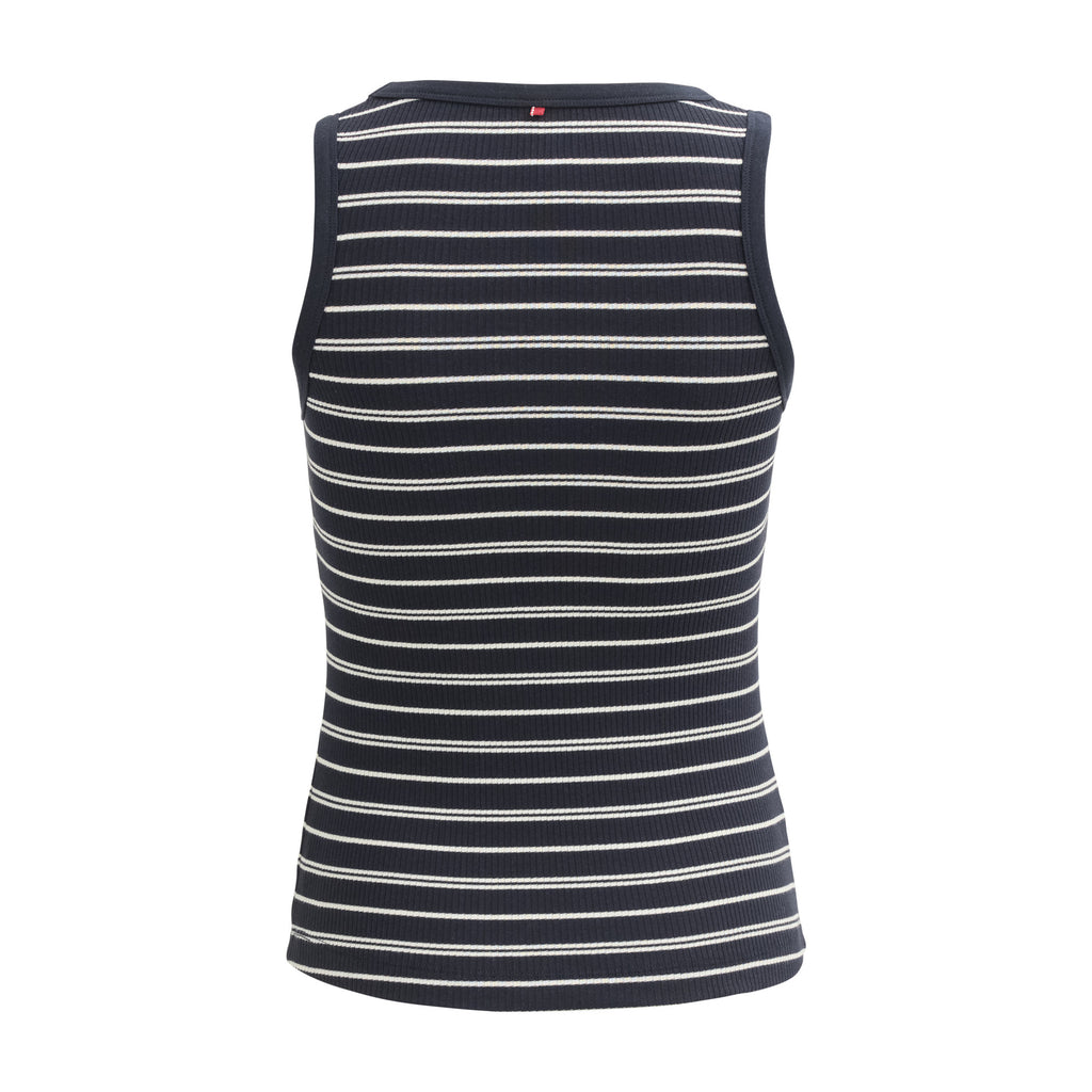 PWO Ripp-Top Ringel, schwarz