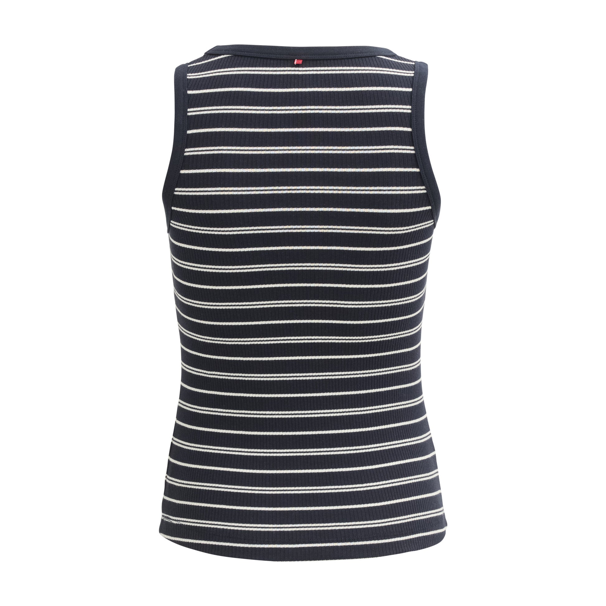 PWO Ripp-Top Ringel, schwarz