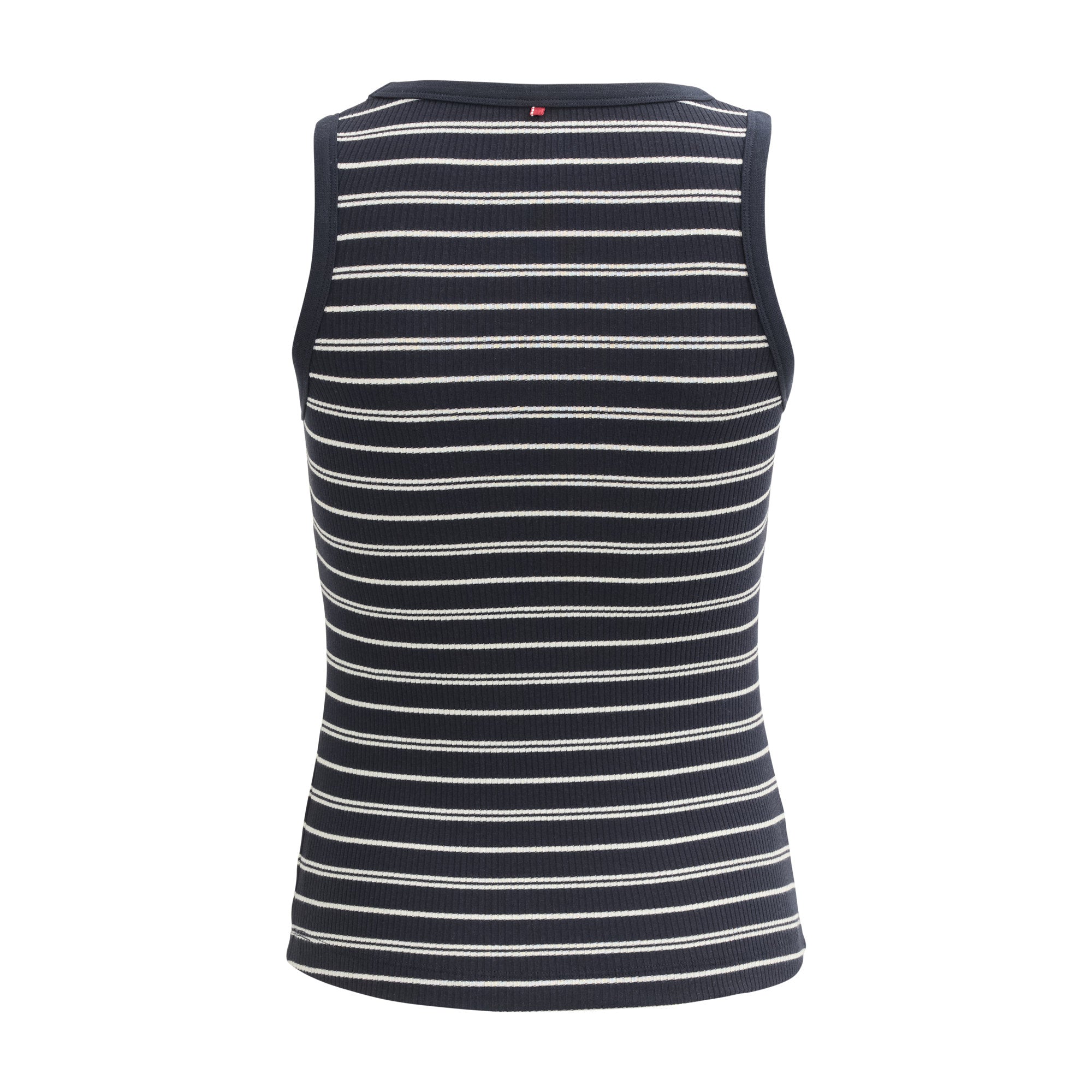 PWO Ripp-Top Ringel, schwarz