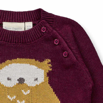 Sense Organics Baby-Strickpulli Navin, Eule