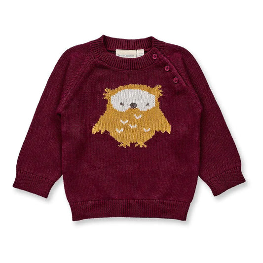 Sense Organics Baby-Strickpulli Navin, Eule
