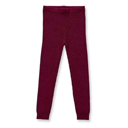 Sense Organics Strick-Leggings Yuma, Bordeaux