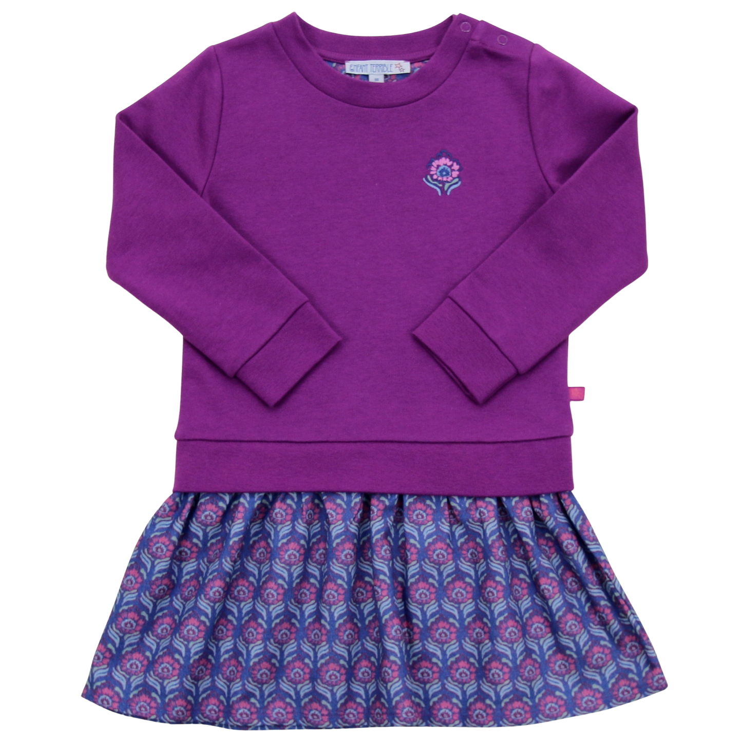 Enfant Terrible Sweatkleid, grape-cobalt