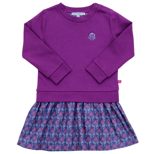 Enfant Terrible Sweatkleid, grape-cobalt