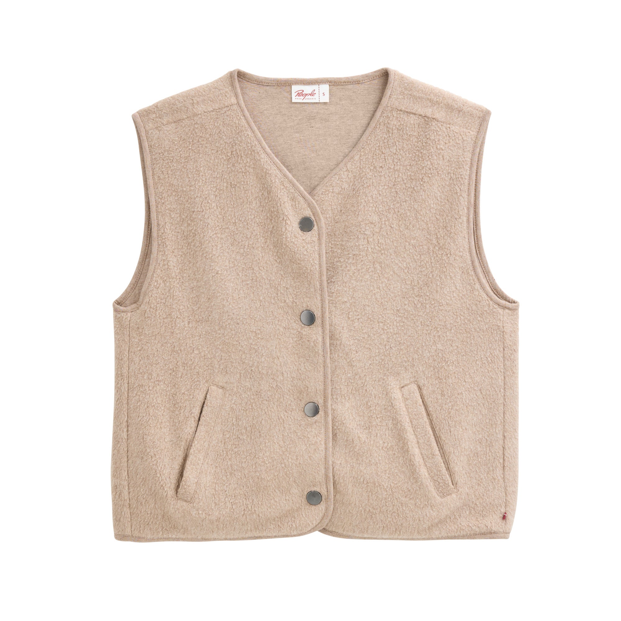 People Wear Organic BW-Fleece-Weste, sand