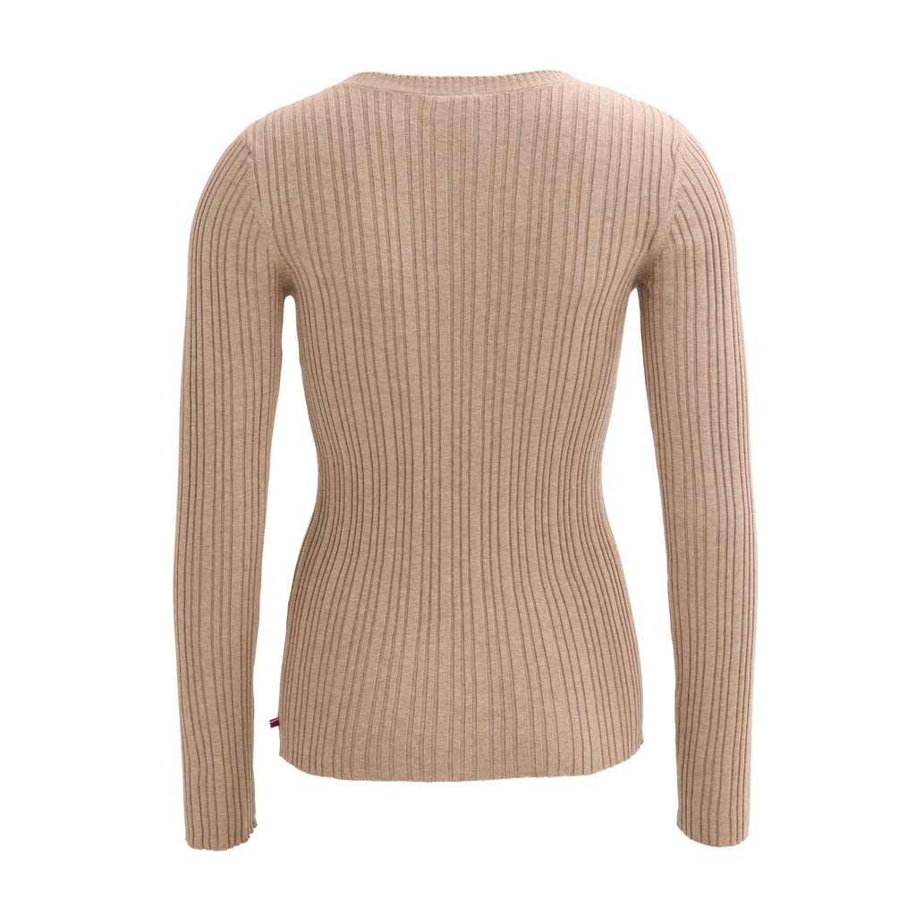 People Wear Organic Rippstrick-Pulli, beige