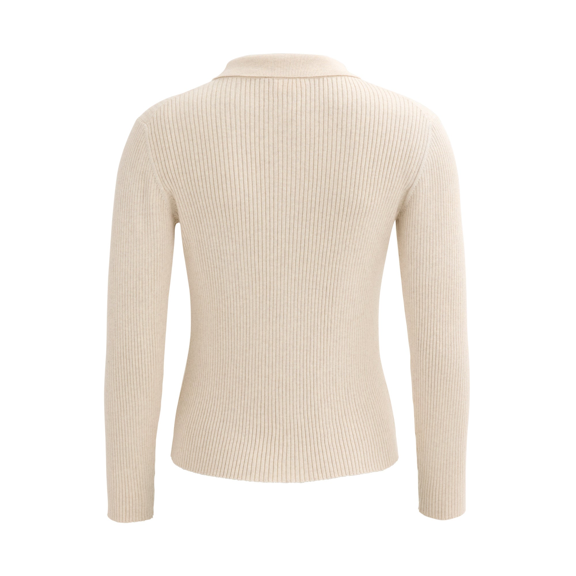 People Wear Organic Rippstrick-Pulli/Cardigan Polo, kitt