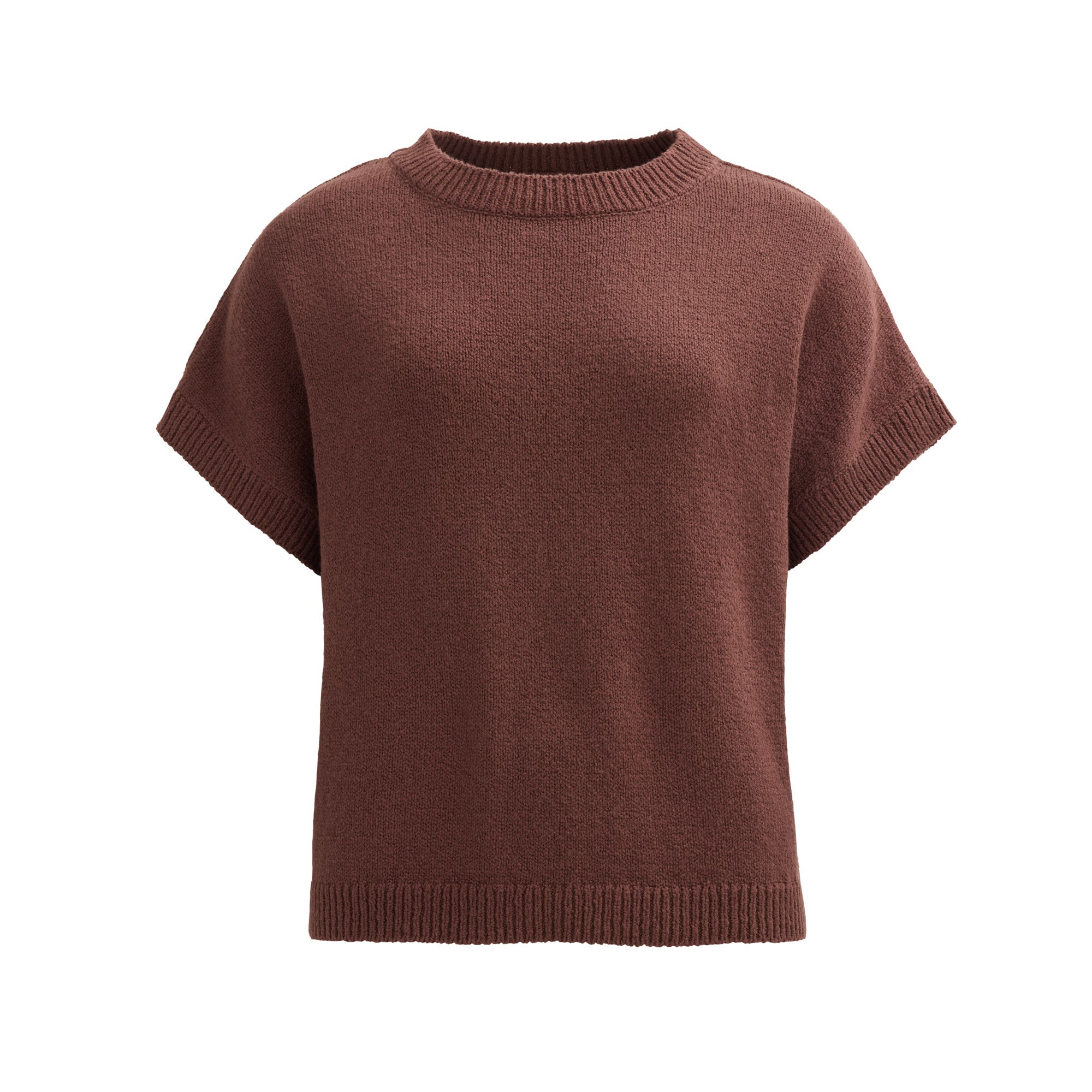 People Wear Organic Boucléstrick-Pullover, kastanie