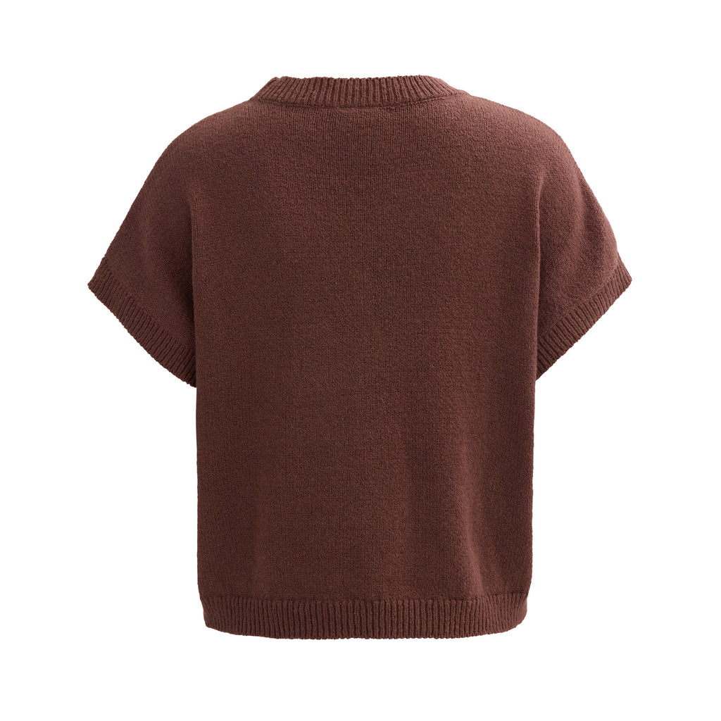 People Wear Organic Boucléstrick-Pullover, kastanie