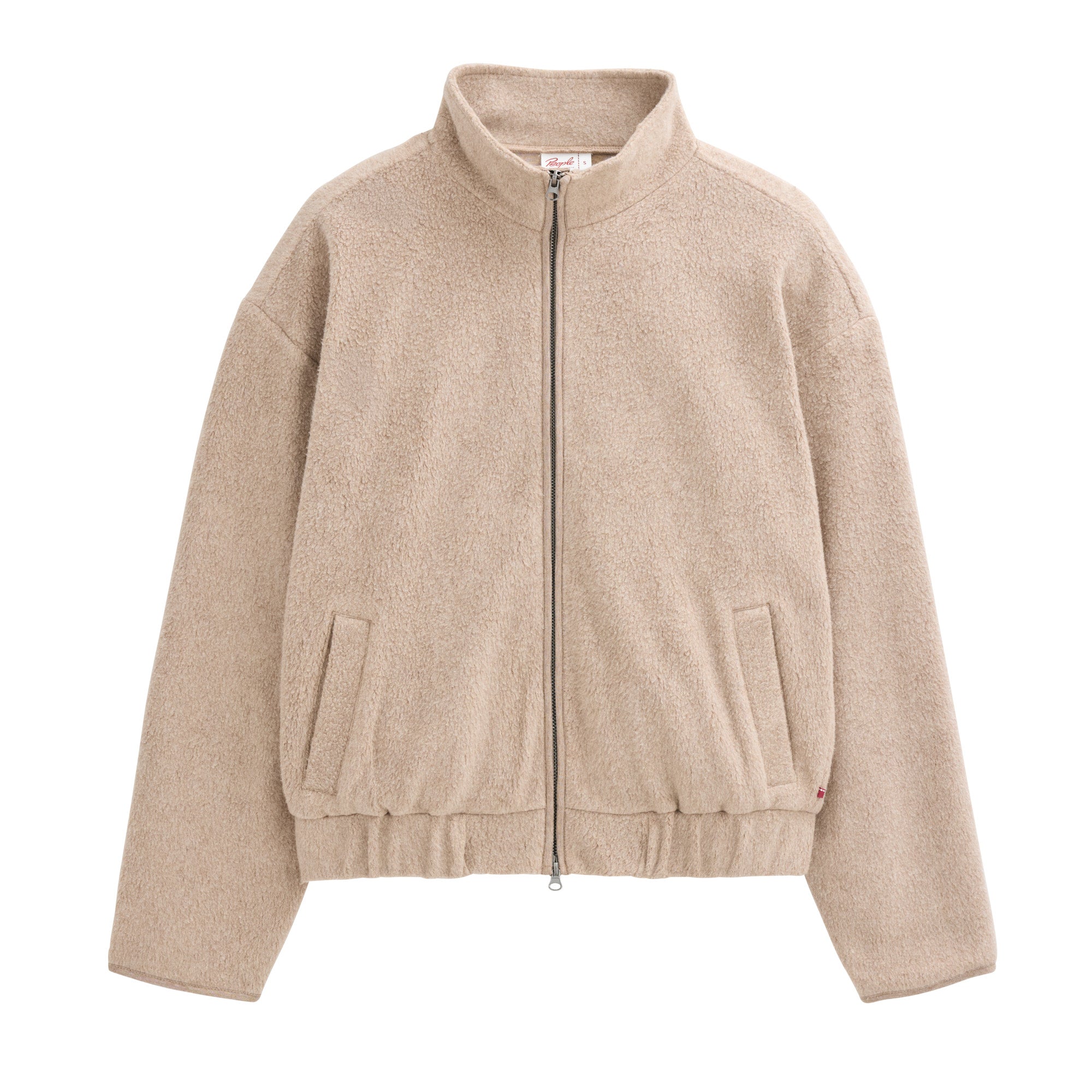 People Wear Organic BW-Fleece-Jacke, sand