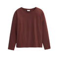 People Wear Organic Langarmshirt, kastanie geringelt