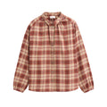 People Wear Organic Flanell-Bluse, terrakotta kariert