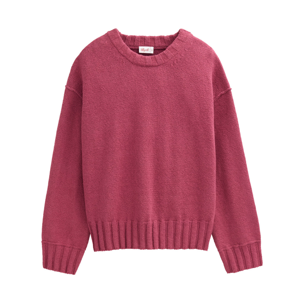 People Wear Organic Boucléstrick-Pullover, Beere