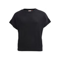People Wear Organic Merino-Strickpullover kurzarm, Schwarz