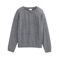 People Wear Organic Merino-Strickpullover, Silbergrau