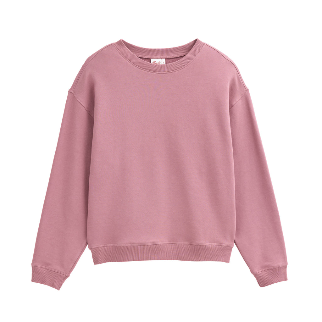 People Wear Organic Sweatshirt, dunkelmalve