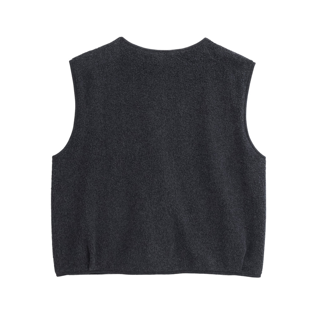People Wear Organic BW-Fleece-Weste, anthrazit mel.