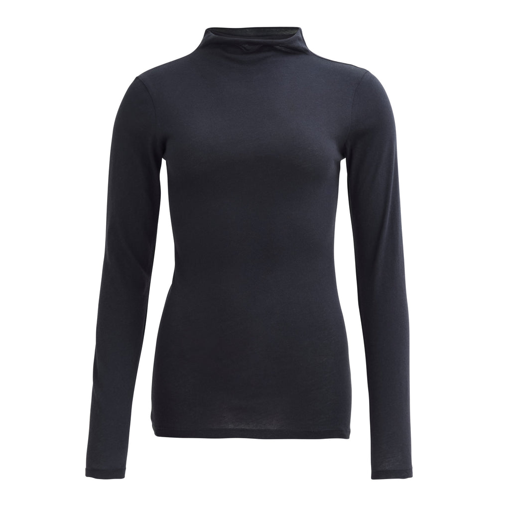 People Wear Organic Langarmshirt, schwarz