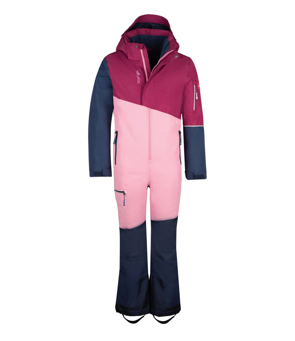 Trollkids Schneeanzug Hallingdal, mauve/plum/navy