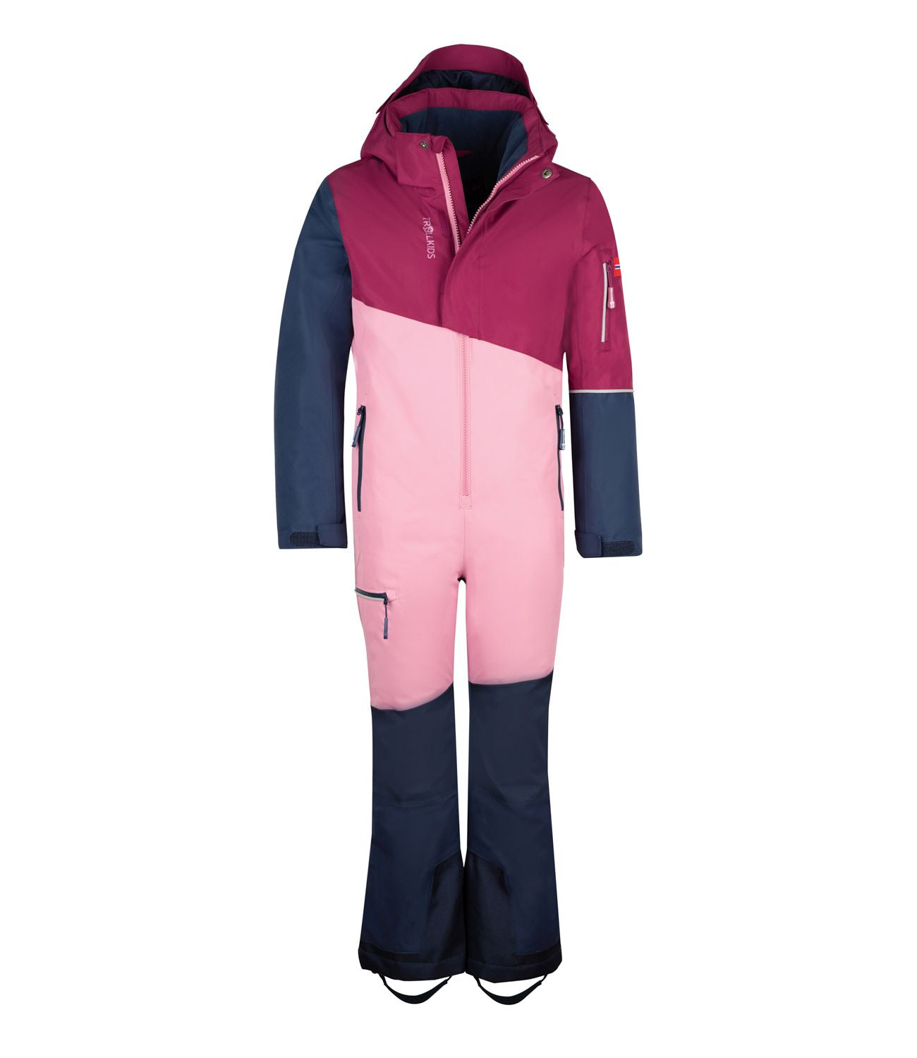 Trollkids Schneeanzug Hallingdal, mauve/plum/navy