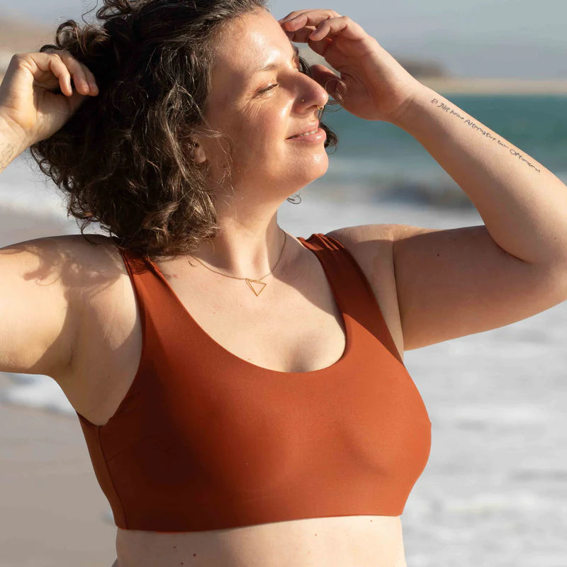 INASKA Wendbares Bikini-Top PURE, rost/apricot