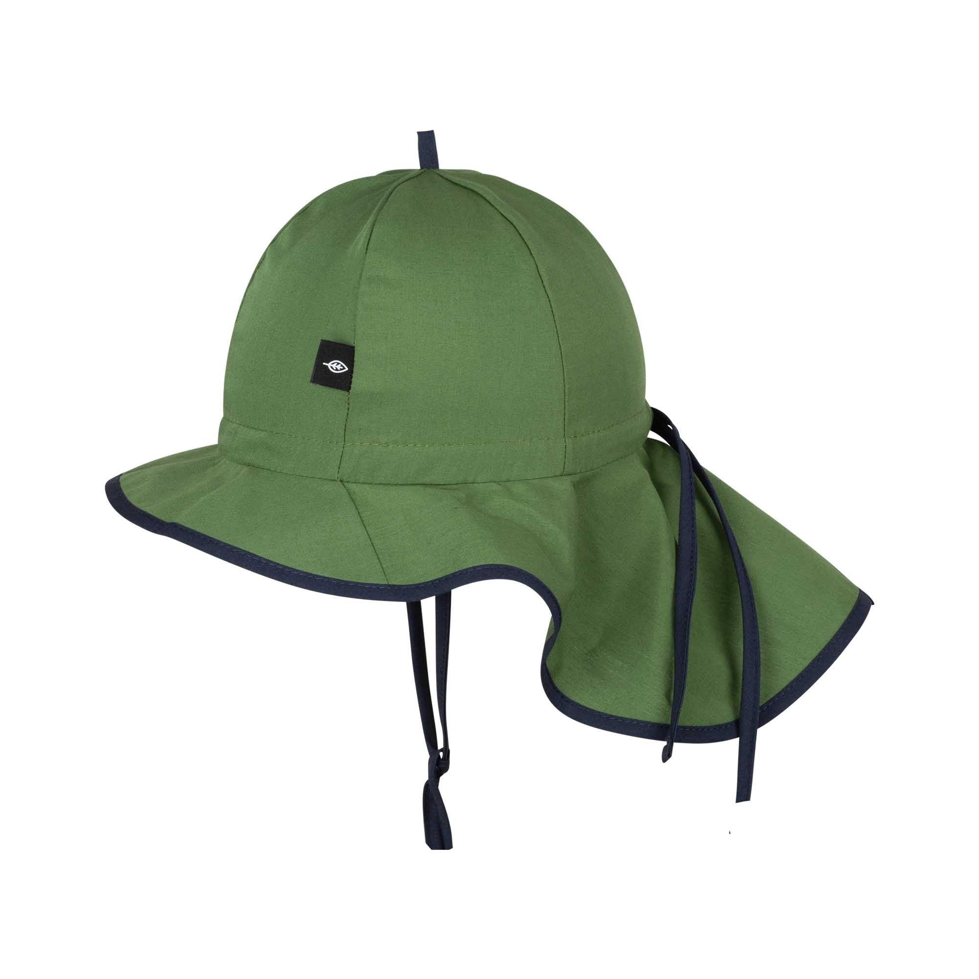 PurePure Sonnenhut mit Krempe, Nackenschutz und UV-Schutz, Matcha