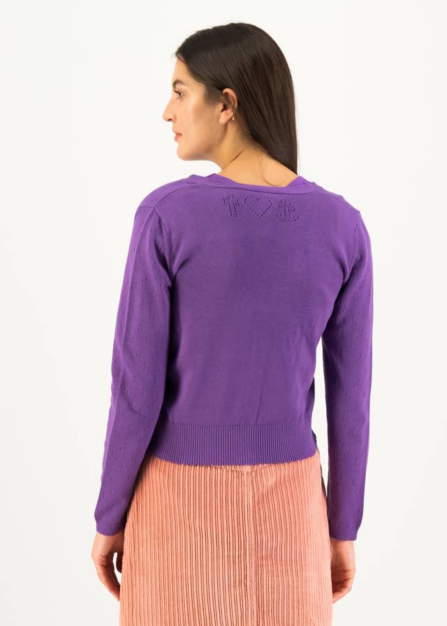 Blutsi Cardigan Save the World, wildflower pearl