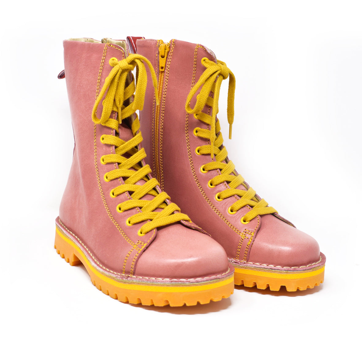 Grünbein Schuhe Finn, rosa/gelb