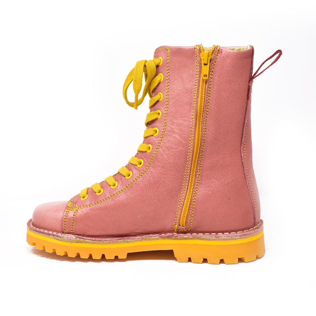 Grünbein Schuhe Finn, rosa/gelb