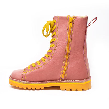 Grünbein Schuhe Finn, rosa/gelb