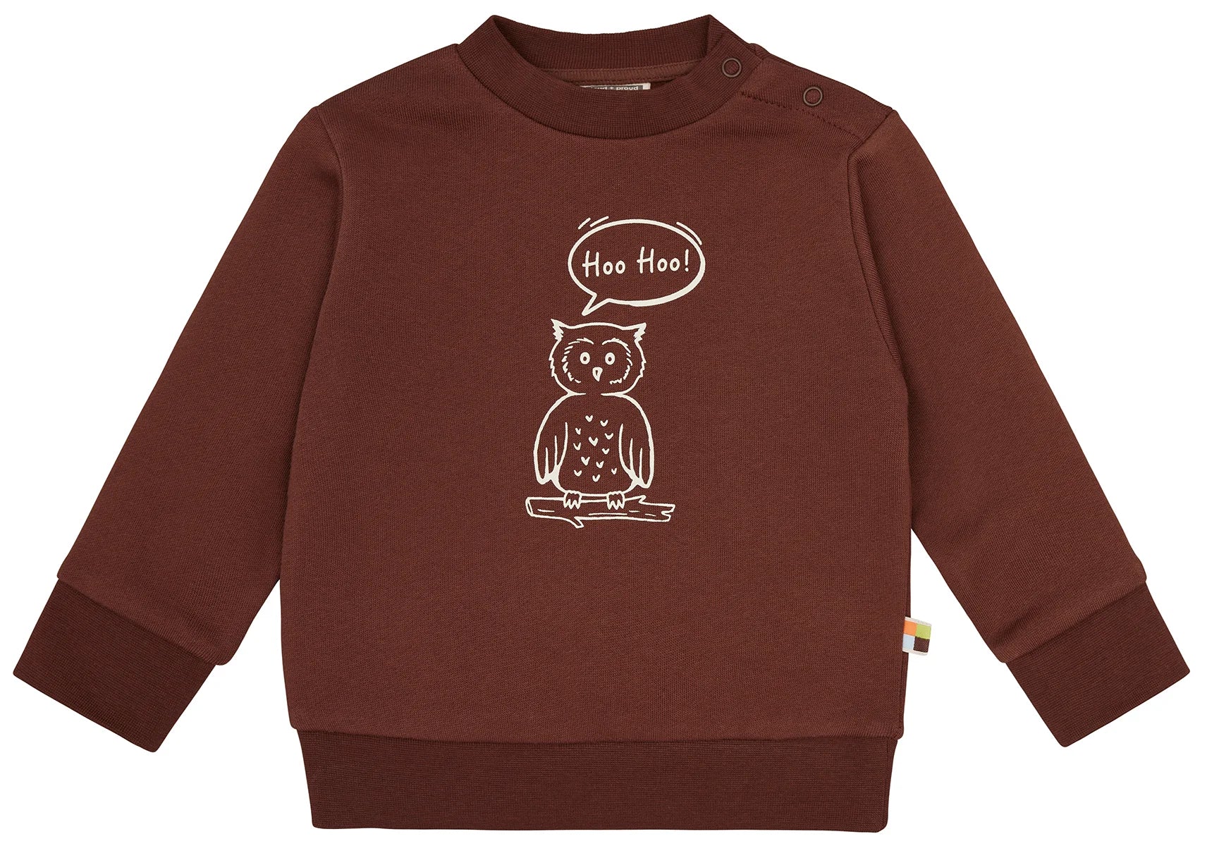 Loud+Proud Sweatshirt Eule, Wood