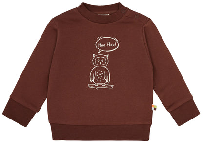 Loud+Proud Sweatshirt Eule, Wood