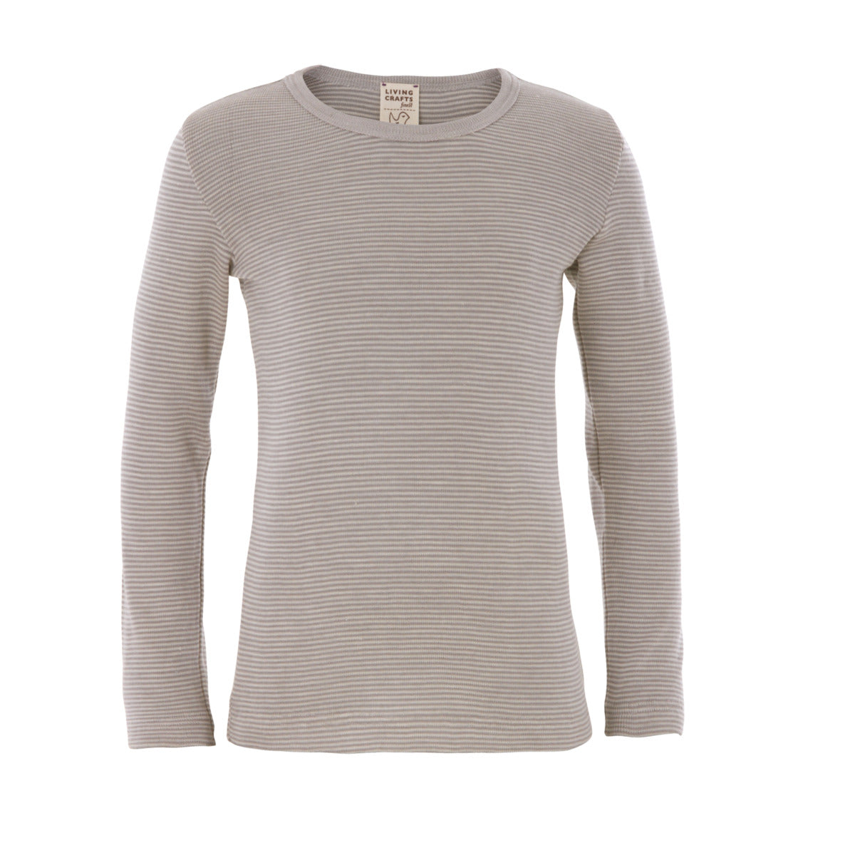 Living Crafts Unterhemd/Langarmshirt W/S, grau/natur