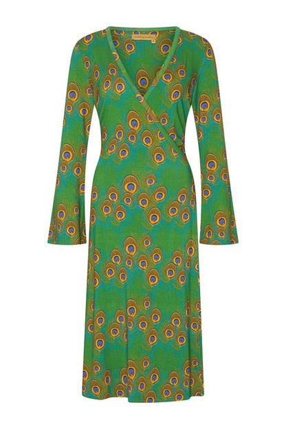 Bakery Ladies Wickelkleid, Pfauenfeder