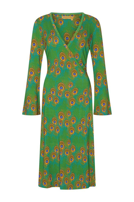 Bakery Ladies Wickelkleid, Pfauenfeder
