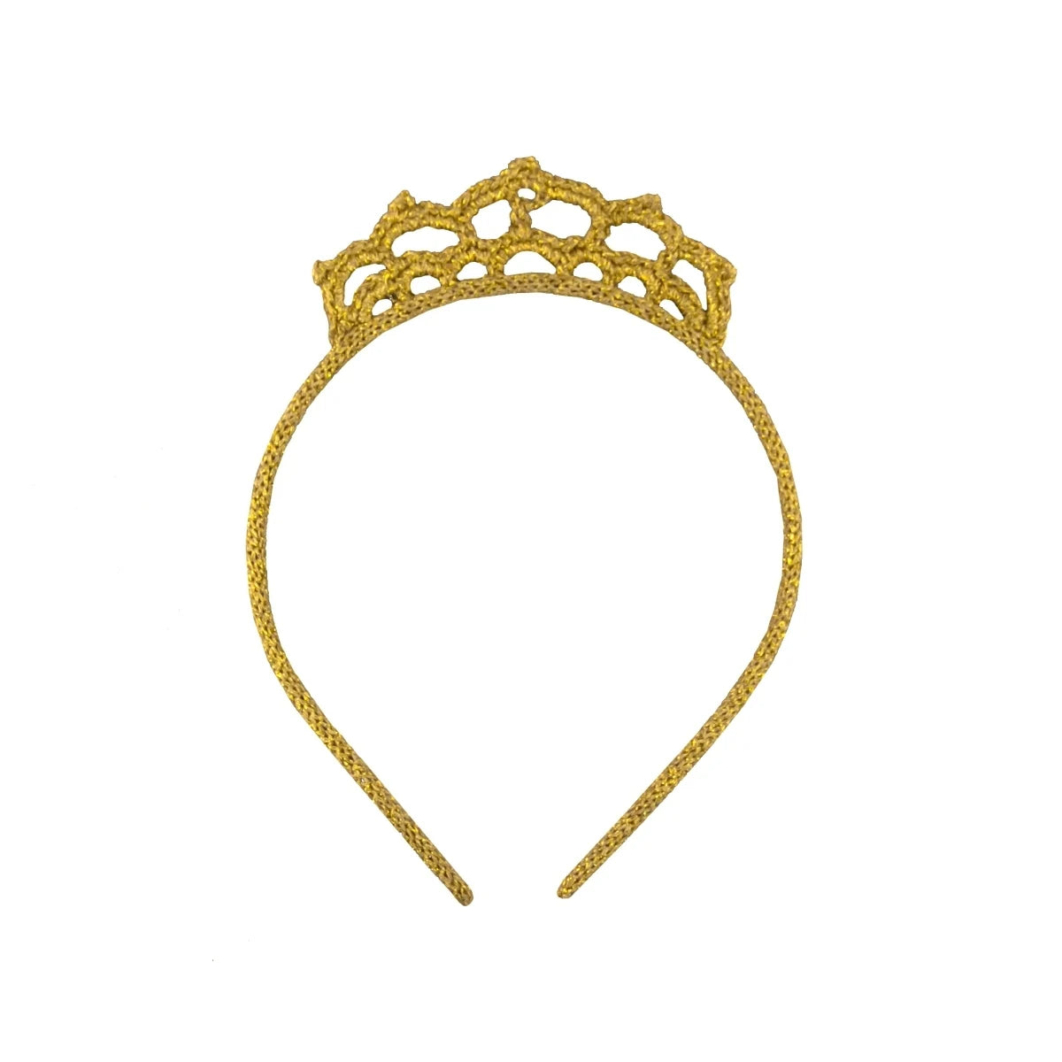 Haarreif Krone gold