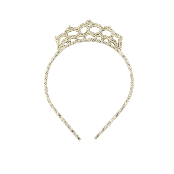 Haarreif Krone silber