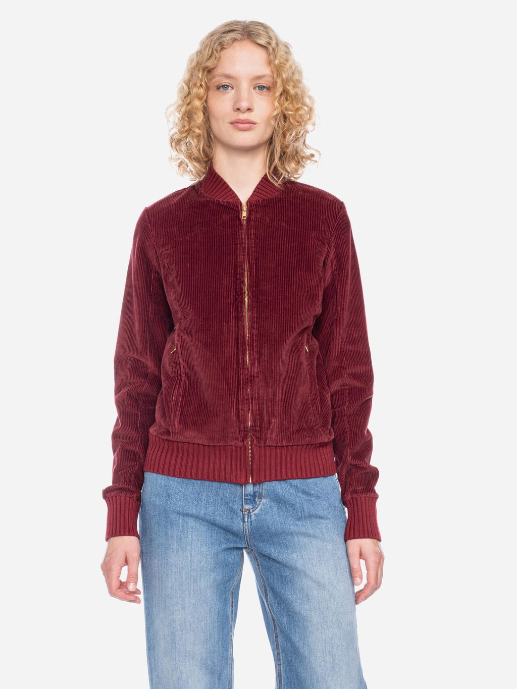 Ato Berlin Breitcordjacke Bebe, Bordeaux