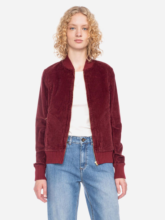 Ato Berlin Breitcordjacke Bebe, Bordeaux