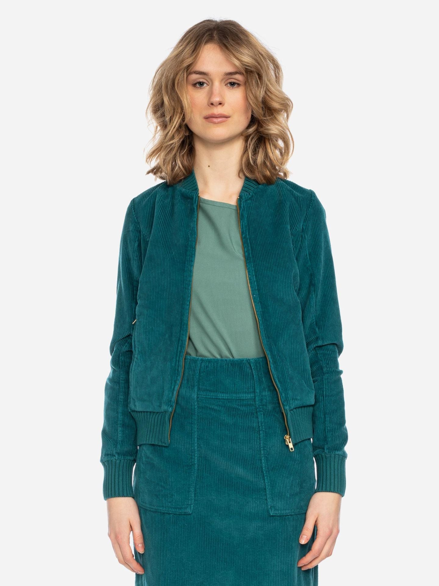 Ato Berlin Damen Breitcordjacke Bebe, Shaded