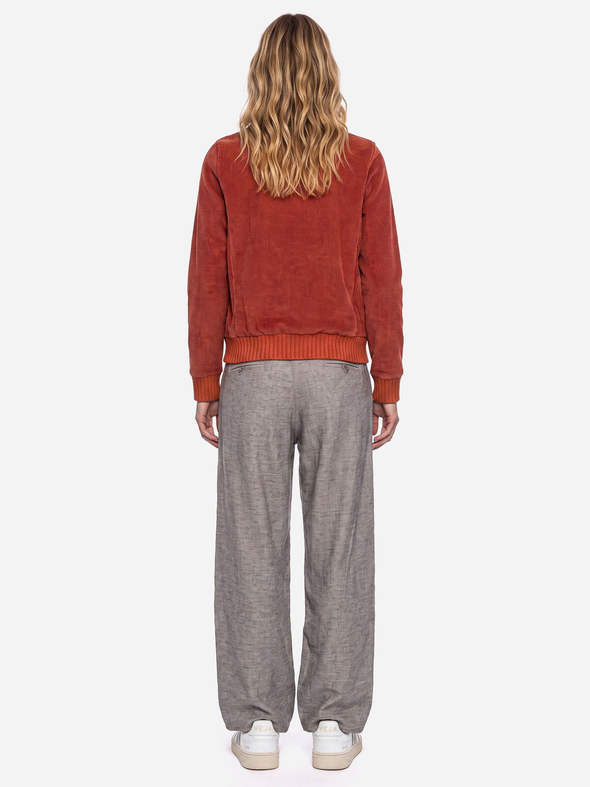 Ato Berlin Damen Breitcordjacke Bebe, Henna