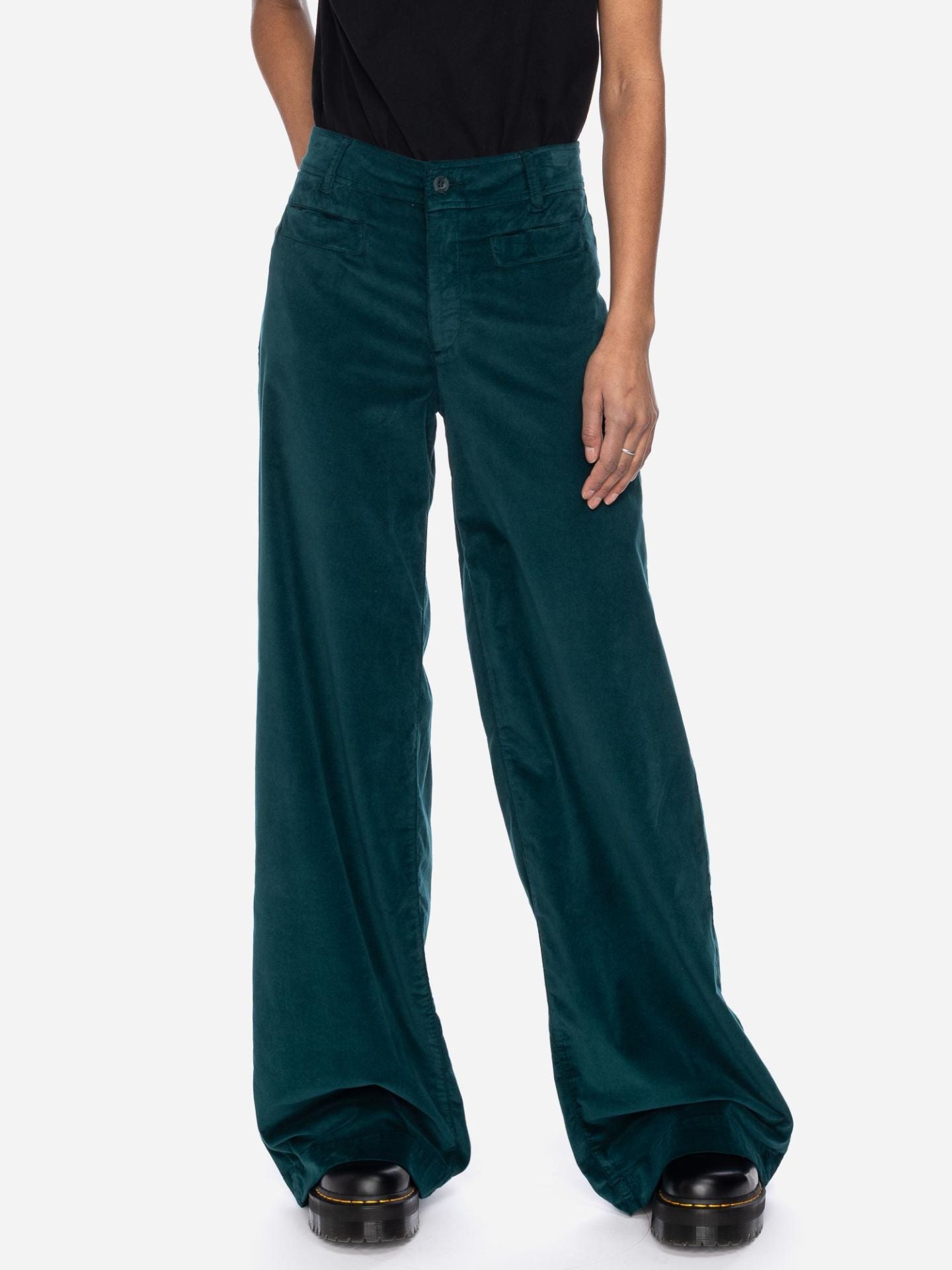 Ato Berlin Hose Lacy Samt, Dark Sea