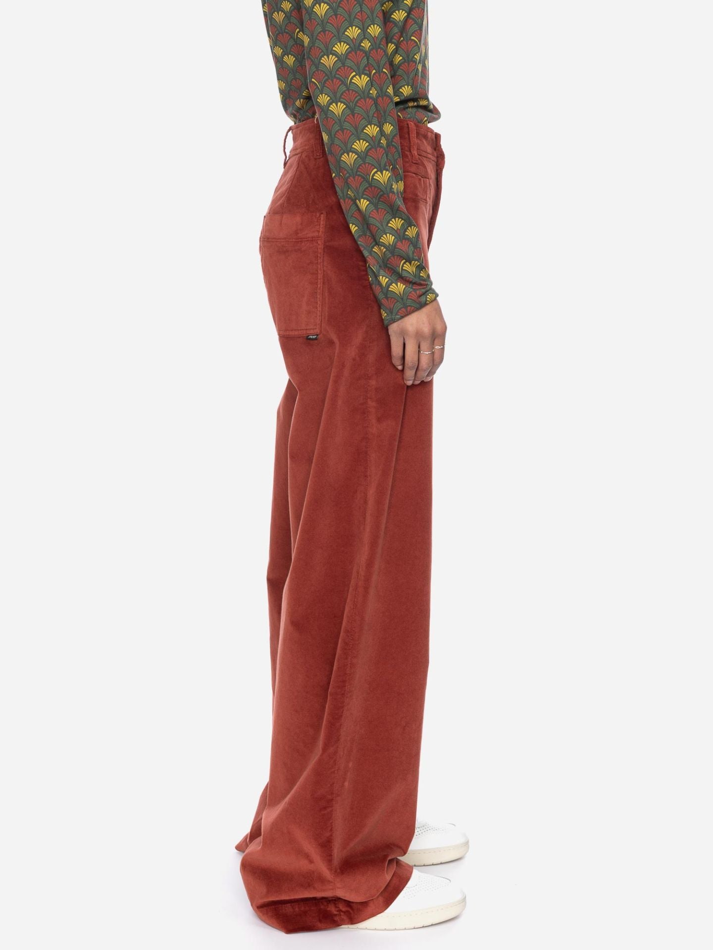 Ato Berlin Hose Lacy Samt, Henna