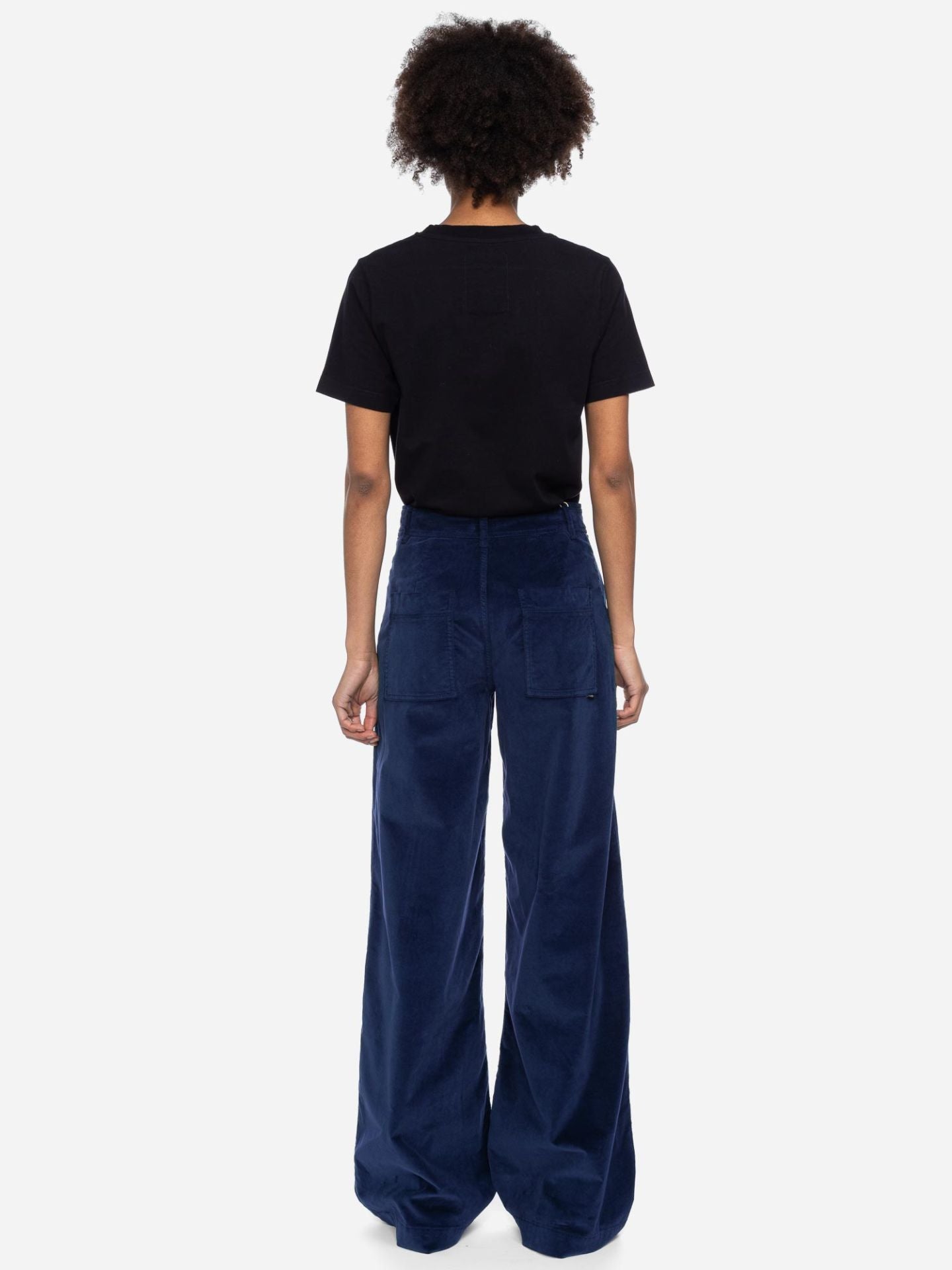 Ato Berlin Hose Lacy Samt, Blau