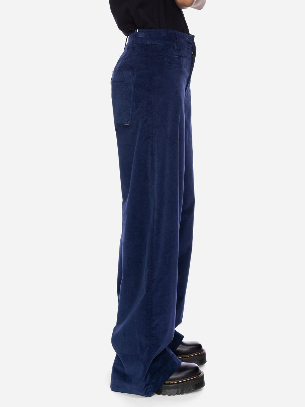 Ato Berlin Hose Lacy Samt, Blau