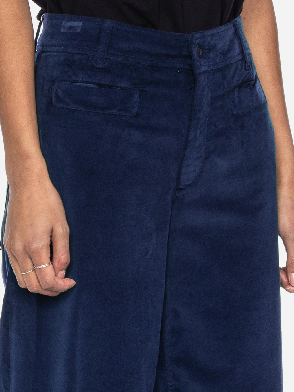 Ato Berlin Hose Lacy Samt, Blau