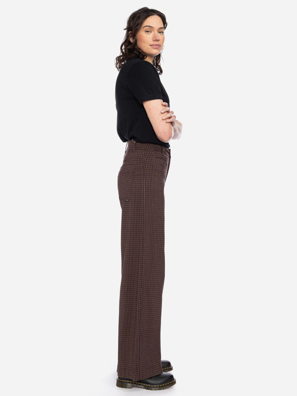 Ato Berlin Stoffhose Lacy Karo, Burgundy