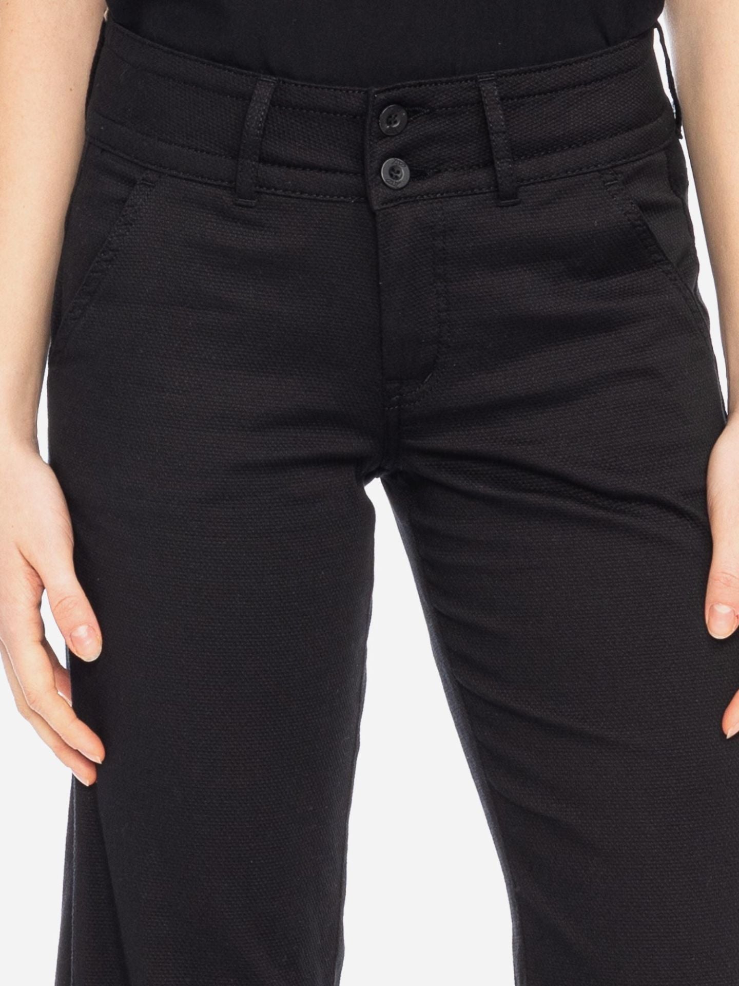Ato Berlin - Stoffhose Lilia, Schwarz